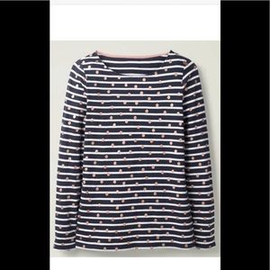 Boden Breton with Rose Gold Polkadots